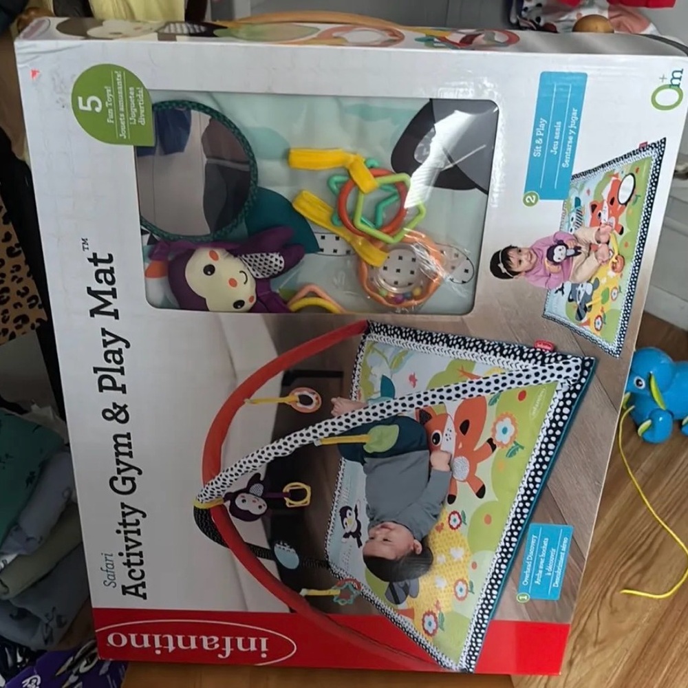 Infantino Safari Activity Gym & Play Mat - Multi-Color